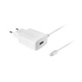 Tinklo įkroviklis 220V 5V 2.1A USB C + USB white 